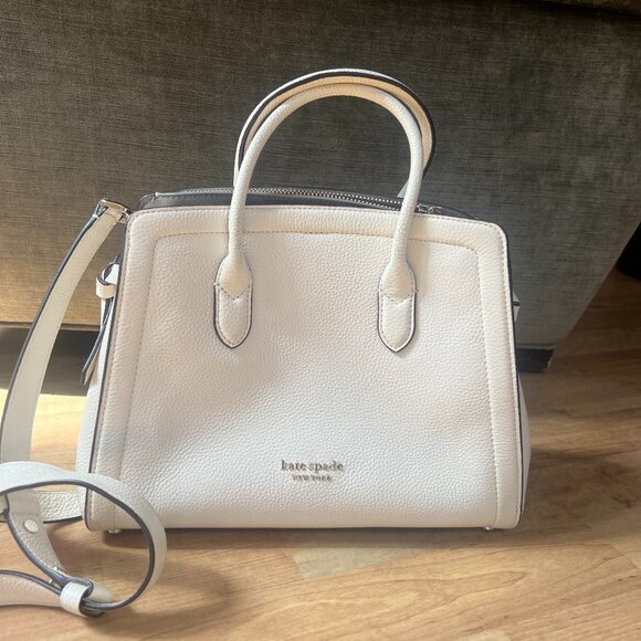 Kate Spade Knott Medium Satchel in Parchment - Picture 2 of 4